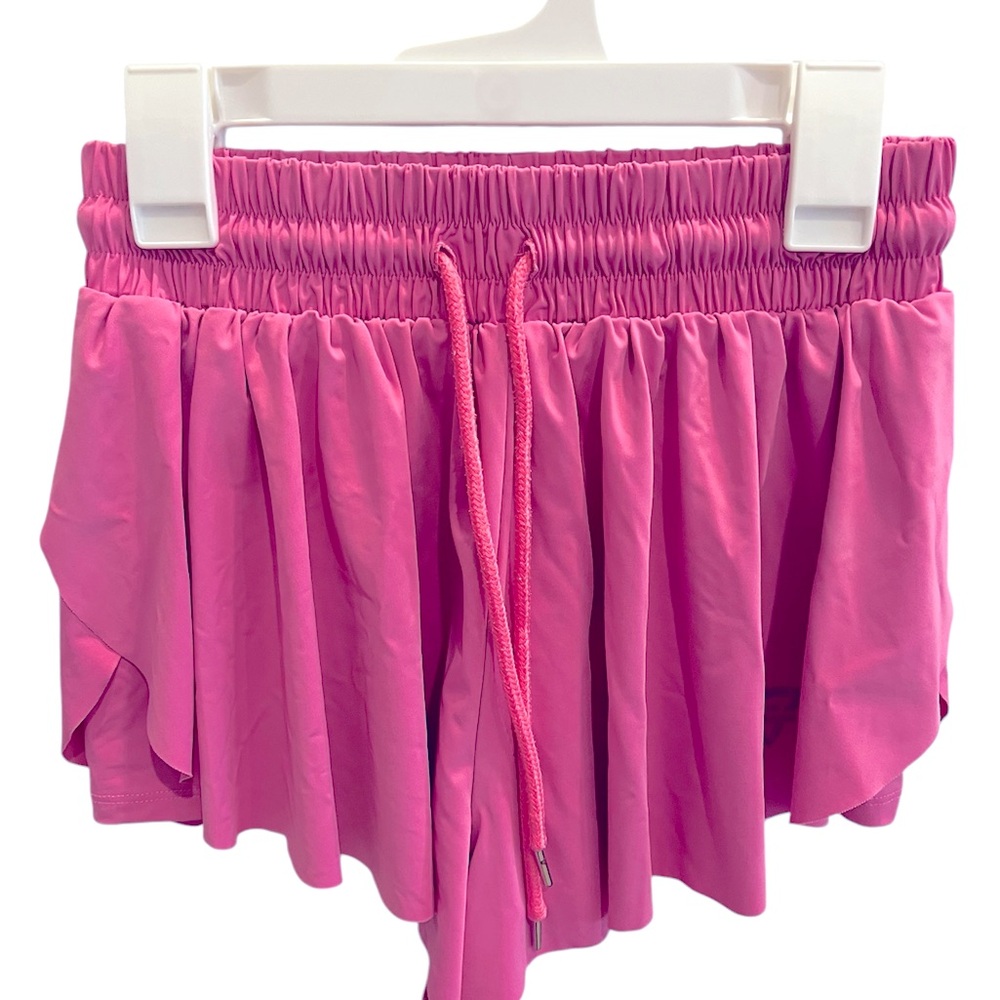 Pink Womens Butterfly Running Shorts Size Small
